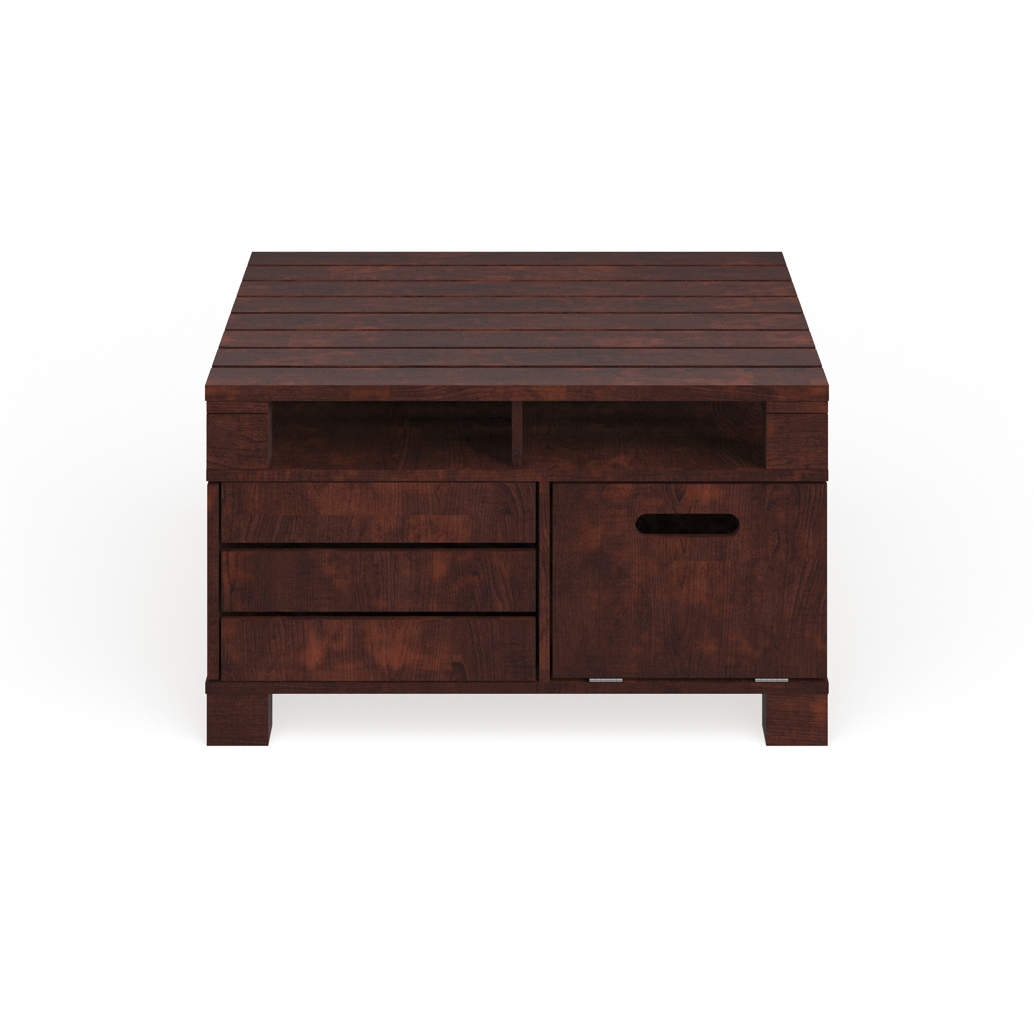 Shop Furniture Of America Masa Vintage Walnut Storage Coffee Table