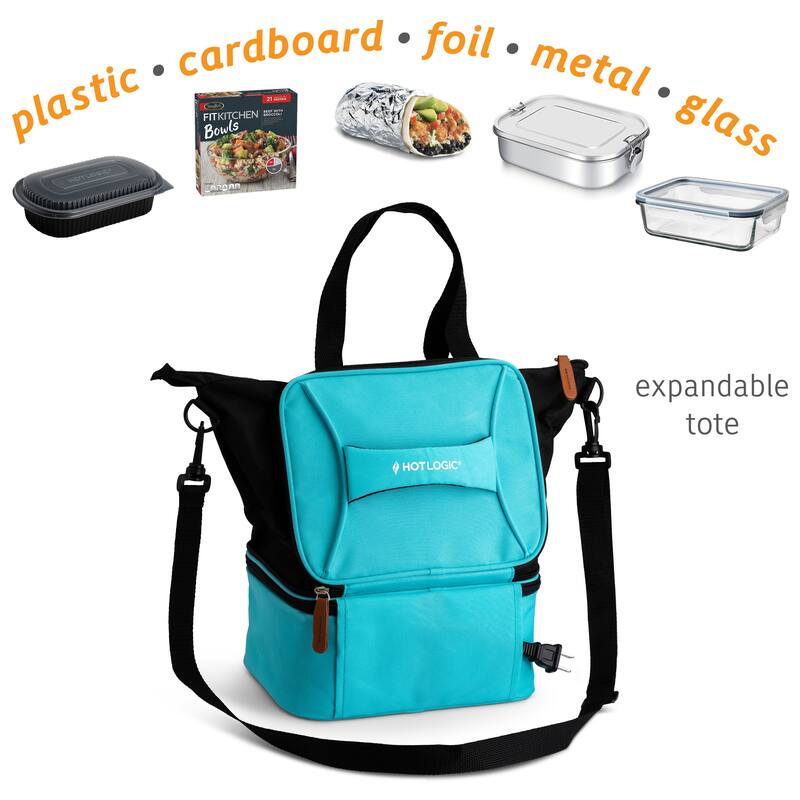 HOTLOGIC 16801169-BL Portable Personal Expandable Mini Oven XP, Blue