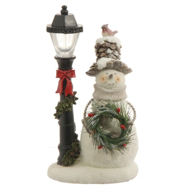Shop 11 Lighted Snowman Lamp Post Decorative Table Top Christmas