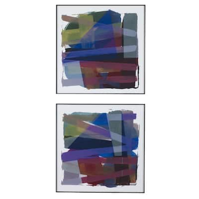 Uttermost Vivacious Abstract Framed Prints, Set/2 - 29.5"x29.5"x1.375"