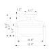 preview thumbnail 12 of 12, Merwin Matte Black Semi-Flush Ceiling Lamp 1-Light