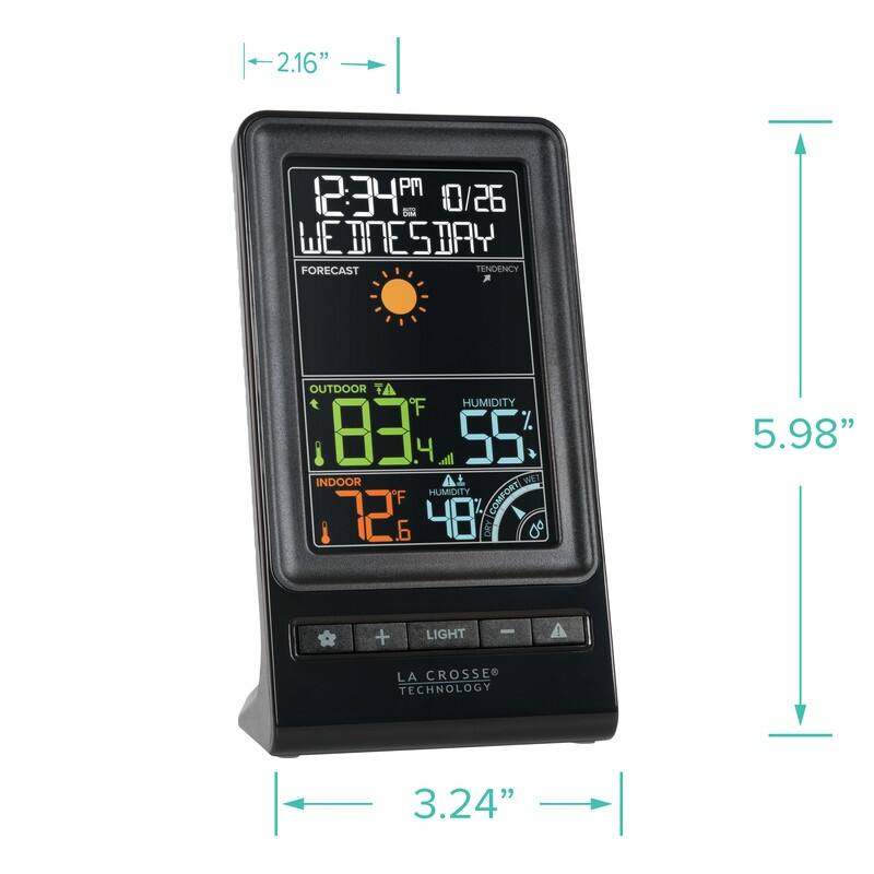 La Crosse 308-1415C Digital Multi-Color Wireless Forecast Station