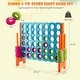 preview thumbnail 3 of 8, Gymax Jumbo 4-to-Score Game Set Giant 4 in A Row Kids Adults w/ 42