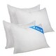 preview thumbnail 5 of 3, Superior Striped Microfiber Medium Density Pillow - White