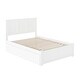 preview thumbnail 5 of 7, Madison Full Platform Bed with Footboard and Twin Trundle in White