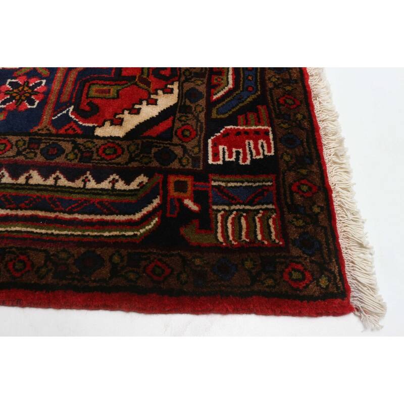 ECARPETGALLERY Hand-knotted Anadol Red Wool Rug - 3'5 x 4'10