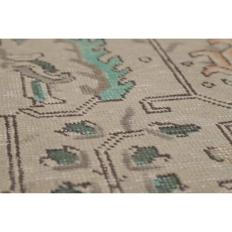 Tabriz Persian Vintage Area Rug Hand-Knotted Bedroom Wool Carpet - 9'6" x 12'8"