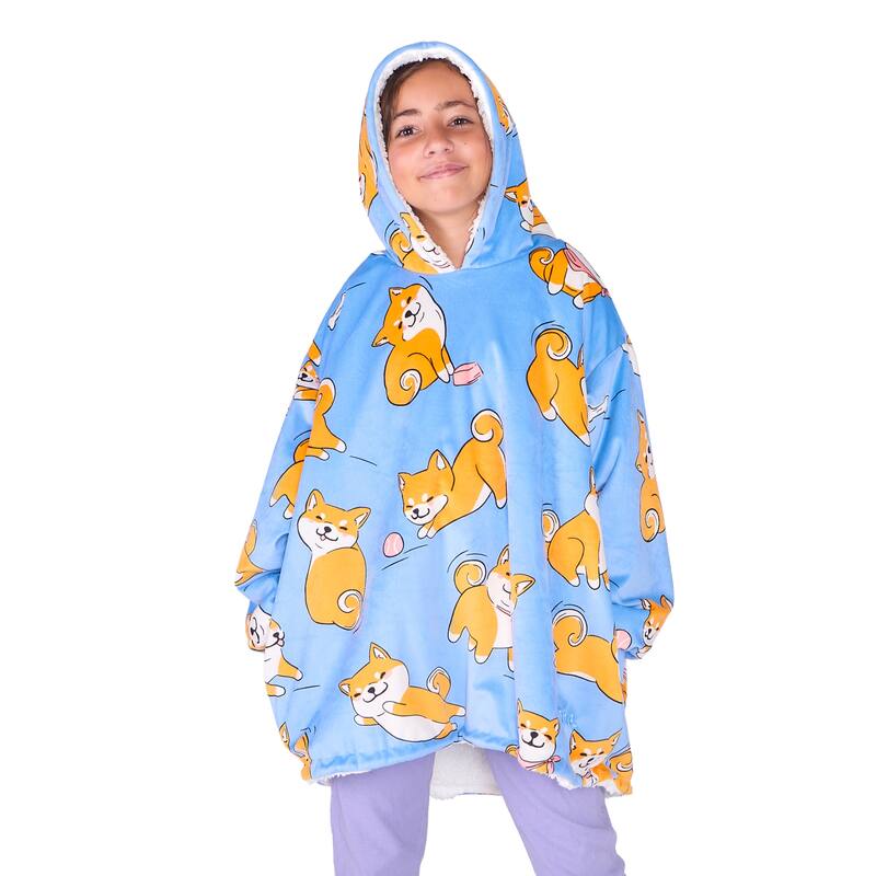 Bare Homey B-Cozy Oversized Sherpa Wearable Blanket