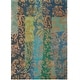 preview thumbnail 1 of 0, Hand Knotted Long New Zealand Wool Area Rug - 4' 7" x 6' 7" Multi-Color - 4' 7" x 6' 7" - Rectangle