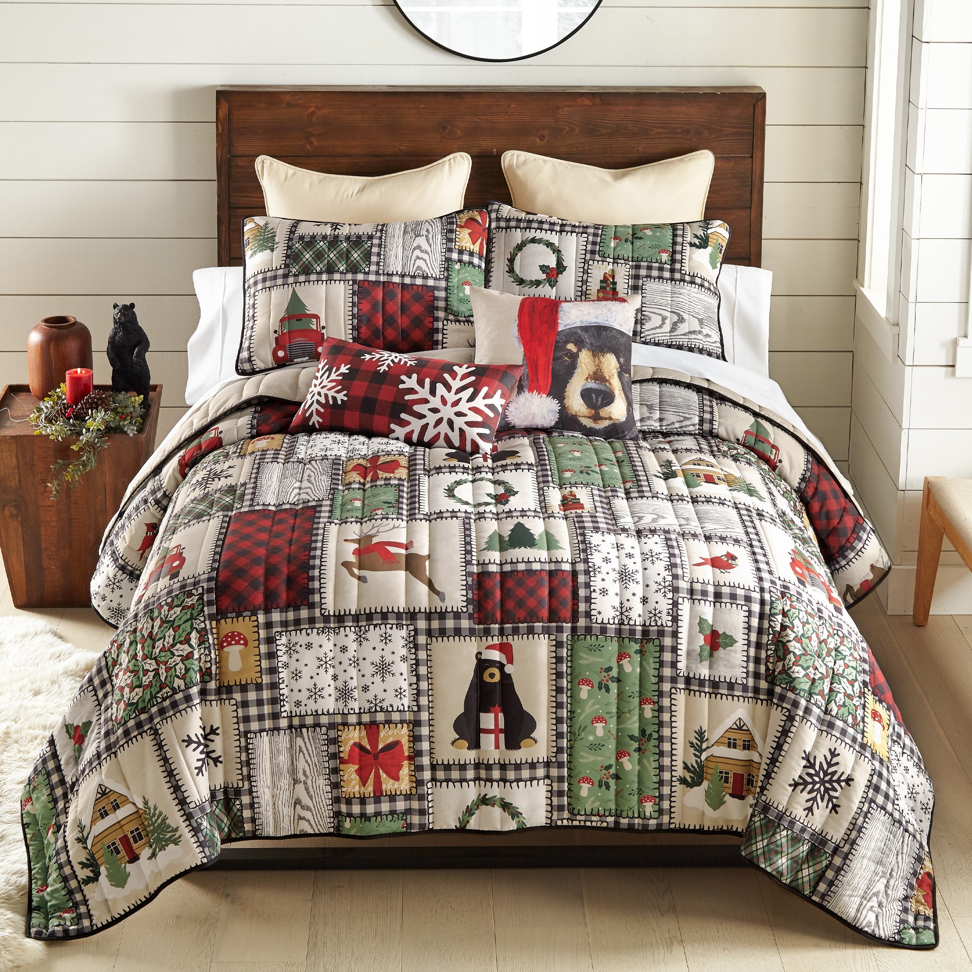 Your Lifestyle by Donna Sharp Winter Cottage 3PC Quilt Set