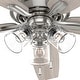 preview thumbnail 6 of 9, Hunter 60" Dondra Ceiling Fan with LED Light Kit and Pull Chain, Formal, Transitional