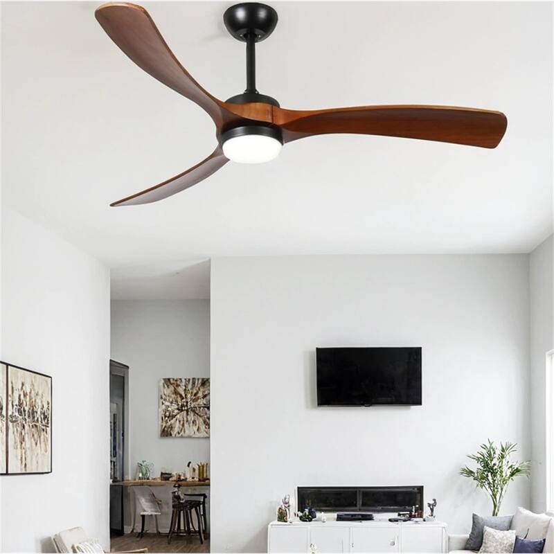 52 "3 Solid Wood Leaf Ceiling Fan Lights