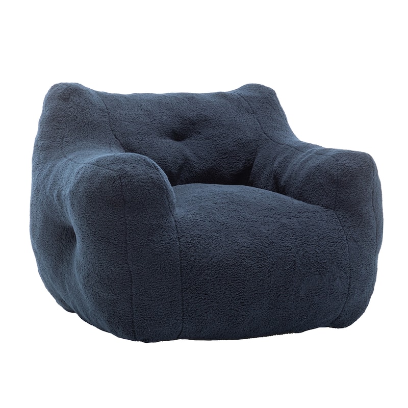 Bean Bag Chair, Bean Bag Sofa Chair with Armrests Stuffed High-Density Foam, Lazy Sofa Comfy Chairs Bean Bag Chair