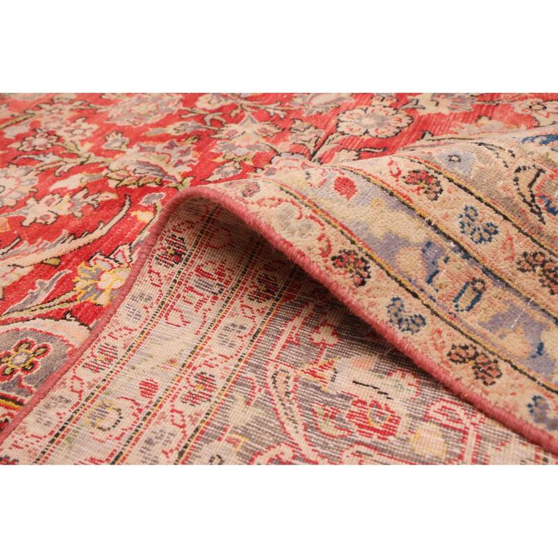 ECARPETGALLERY Hand-knotted Antalya Vintage Red Wool Rug - 8'0 x 12'8