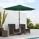 preview thumbnail 28 of 76, 9-ft Patio Market Umbrella with Tilting Pole, Waterproof & Breathable Canopy