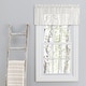 preview thumbnail 15 of 14, Isabella Lace Elegant Rod Pocket W Header Kitchen Curtains - Tier, Swag Pair and Tailored Valance (Sold Separately) 52"W x 14"L Tailored Valance - Natural