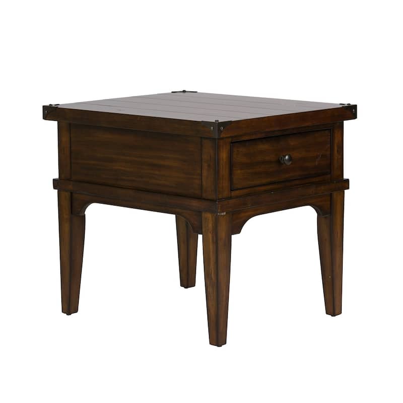 Aspen Skies Russet Brown 3 Piece Set (1-Cocktail 2-End Tables)