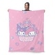 preview thumbnail 8 of 16, Sanrio My Melody and Kuromi Silk Touch Throw Blanket
