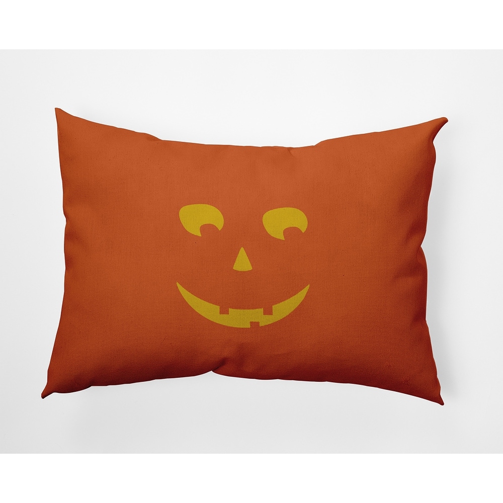 Halloween JackoLanternRight Indoor/Outdoor Throw Pillow