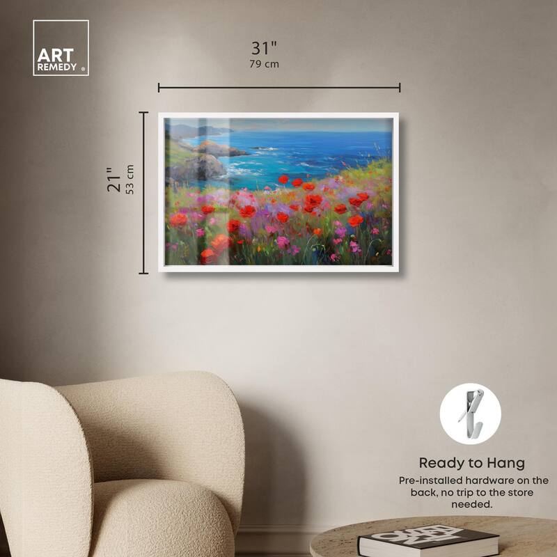 Ocean View Bloom II Shadowbox by Art Remedy