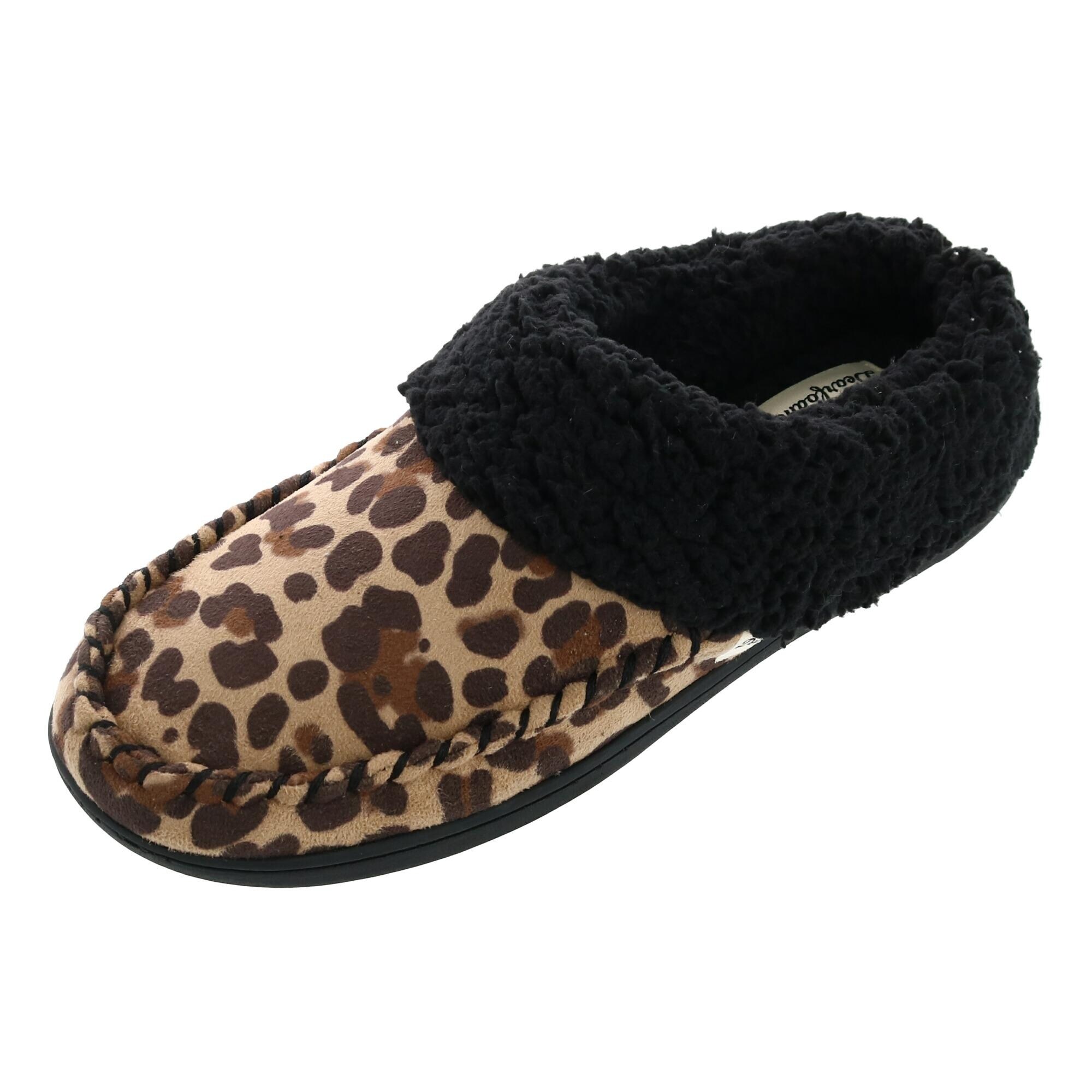dearfoam leopard print slippers
