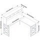 preview thumbnail 7 of 6, Dark Brown Wood L-shape Desk