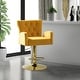 preview thumbnail 71 of 76, Loreto Modern Tufted Velvet Swivel chair with Adjustable Height by HULALA HOME MUSTARD