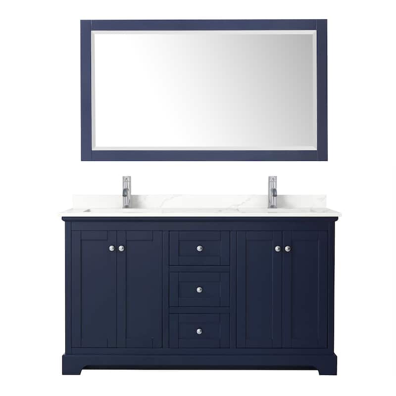 Wyndham Collection WCV232360D-QTZ-UNSM58 Avery 60" Free Standing