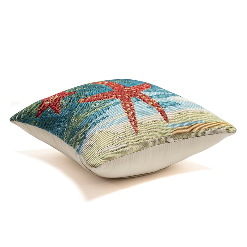 Liora Manne Marina Coastal Ornaments Indoor/Outdoor Pillow
