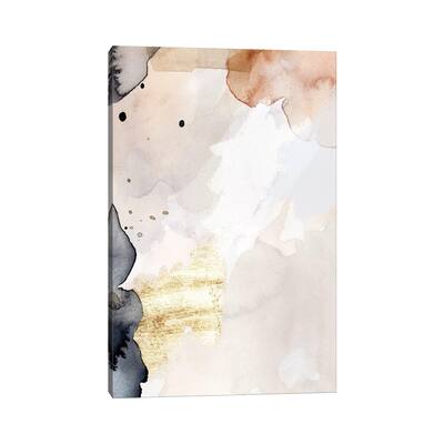 iCanvas "Indigo Blush and Gold III" by Victoria Barnes Canvas Print