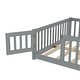 preview thumbnail 74 of 159, Wood Floor Bed with Safety Guardrails and Door
