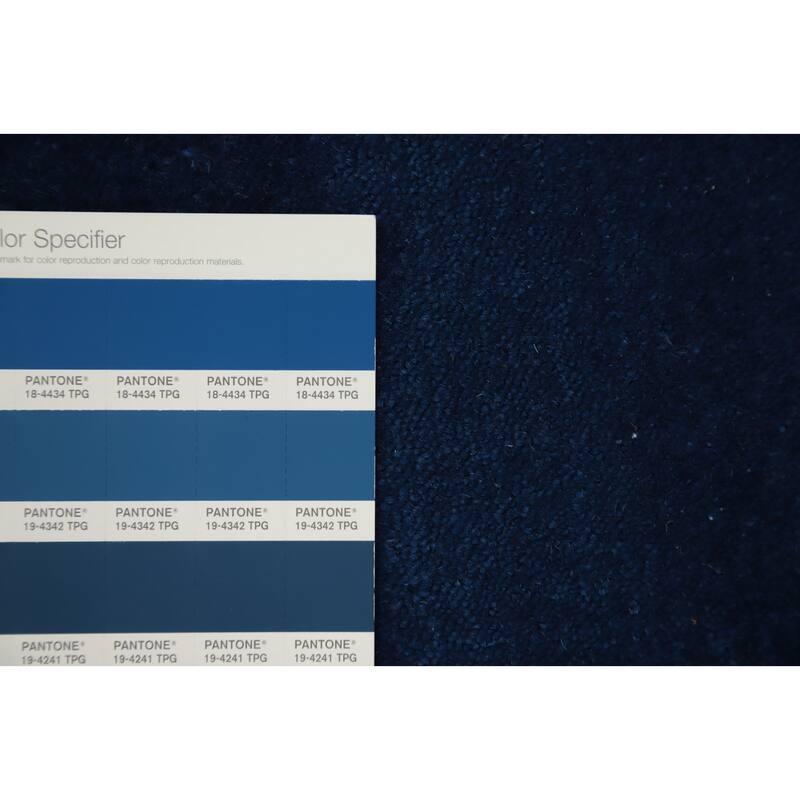 Hand Knotted Oriental 100% Wool Carpet Tribal Animal Pictorial Navy Blue & Blues Gabbeh Area Rug - 5' 9'' X 4' 2''