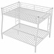 preview thumbnail 43 of 52, Metal Bunk Bed with Ladder and Guardrails