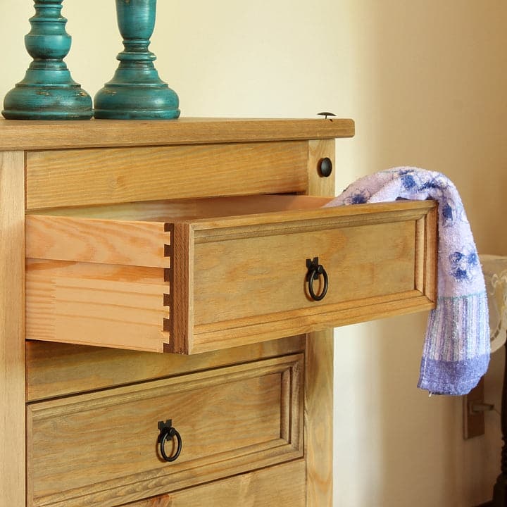 Wood Dresser 3+3 Drawers Chest Corona Collection | Furniture Dash