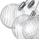 preview thumbnail 12 of 13, Contemporary Dimmable LED Cluster Glass Globe Chandelier - Chrome