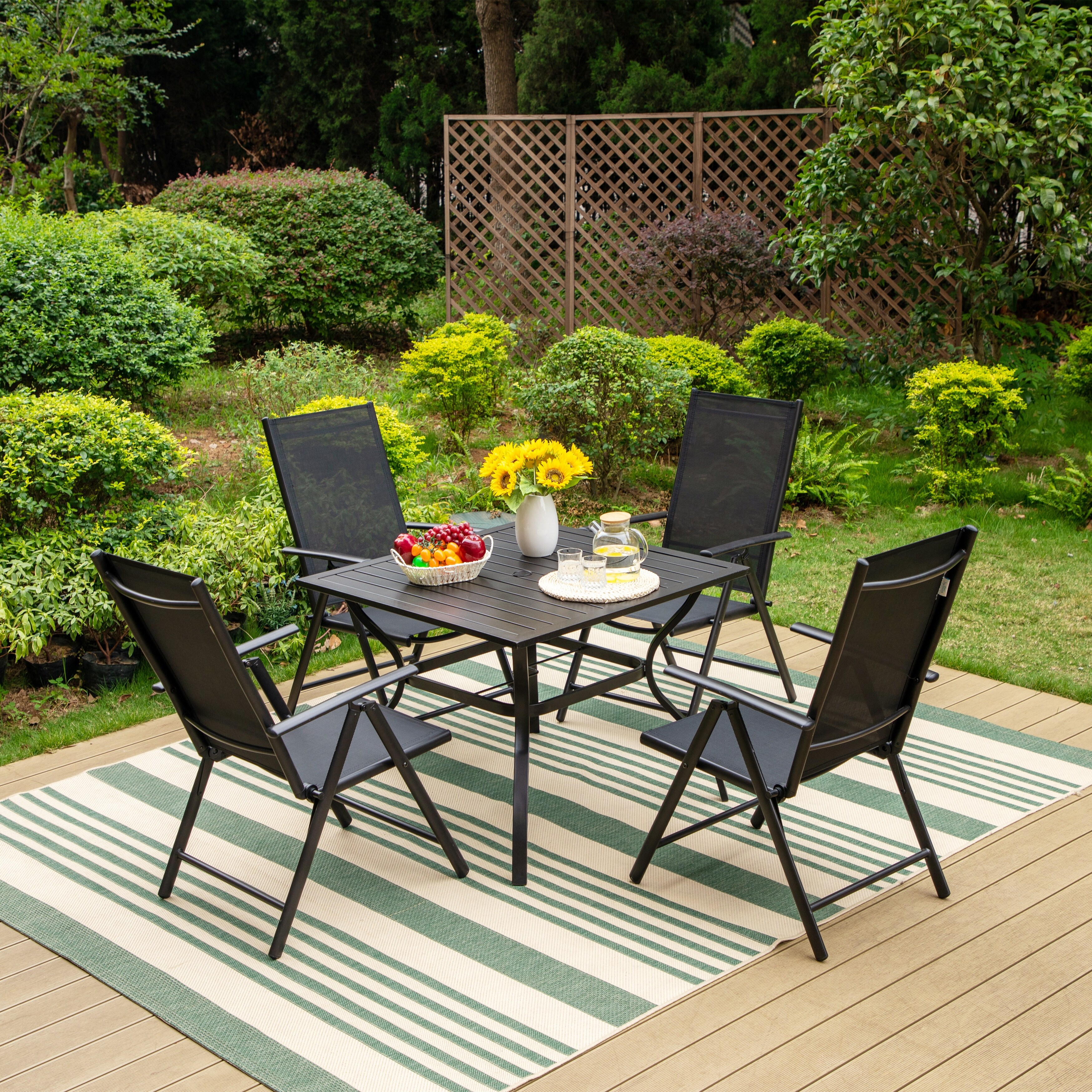 Black On Sale Stackable Outdoor Dining Chairs Bed Bath Beyond