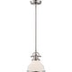 preview thumbnail 3 of 5, Quoizel Grant 14" Pendant Light in Brushed Nickel