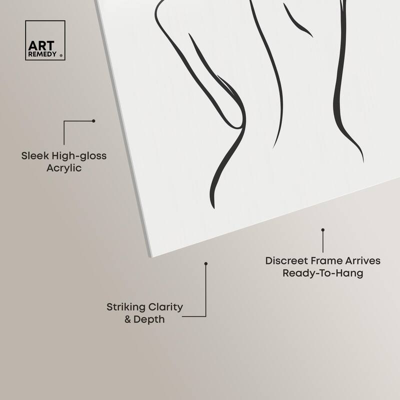 Woman in Contour III Acrylic by Art Remedy, Ready to Hang