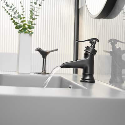 7" Single Handle Pump Style Faucet in Oil Rubbed Bronze by SimplyCopper - 7" x 4.5" x 2.25"