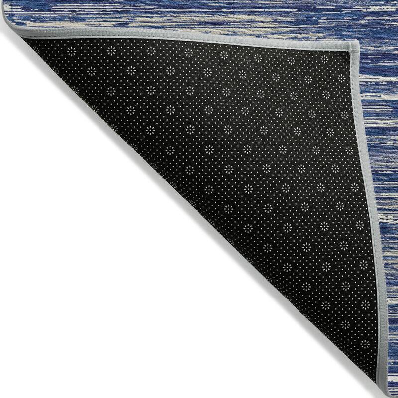 Machine Washable Indoor/ Outdoor Chantille Abstract Stripe Rug