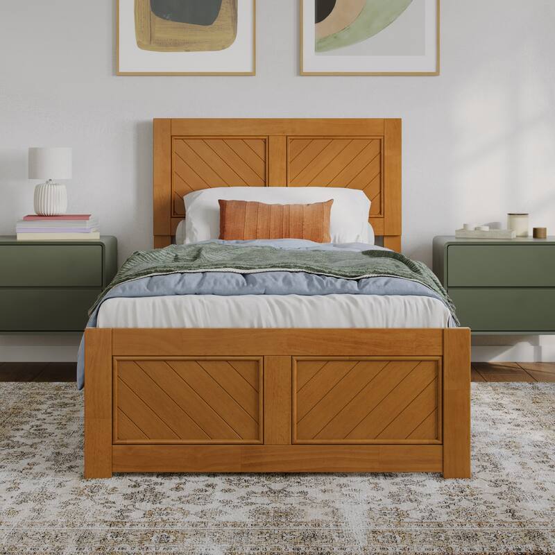 Berkshire Queen Low Profile Platform Bed with Matching Footboard