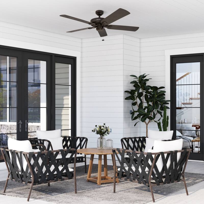 52" Honeywell Belmar Wet Rated Indoor/Outdoor Ceiling Fan, No Light