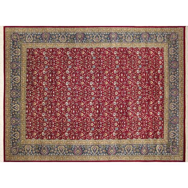 Noori Rug Ankara Narses Hand Knotted Area Rug 8'3 x 9'11 Red/Blue Noori Rug Ankara Narses Hand Knotted Area Rug 8'3 x 9'11 Red/Blue