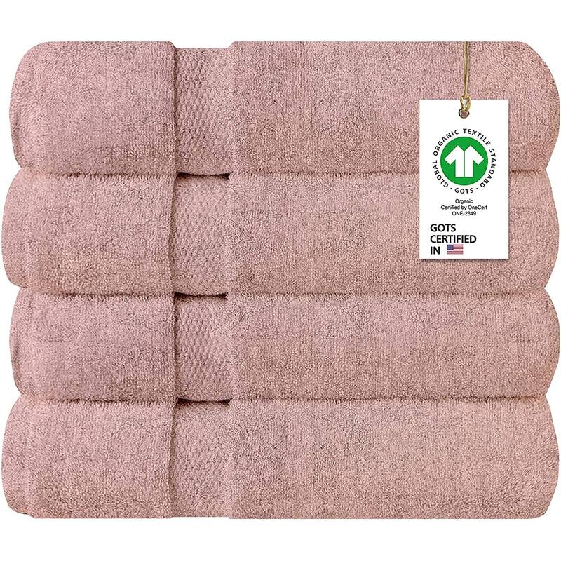 Delara Organic Cotton Feather Touch Quick Dry 650 GSM Bath Sheet, 36"X70"