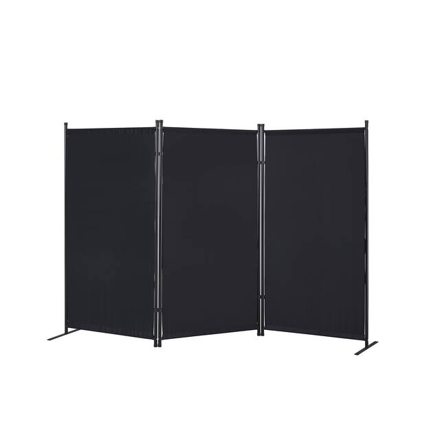 Proman Products Galaxy Indoor/ Outdoor 3-panel Room Divider - Black