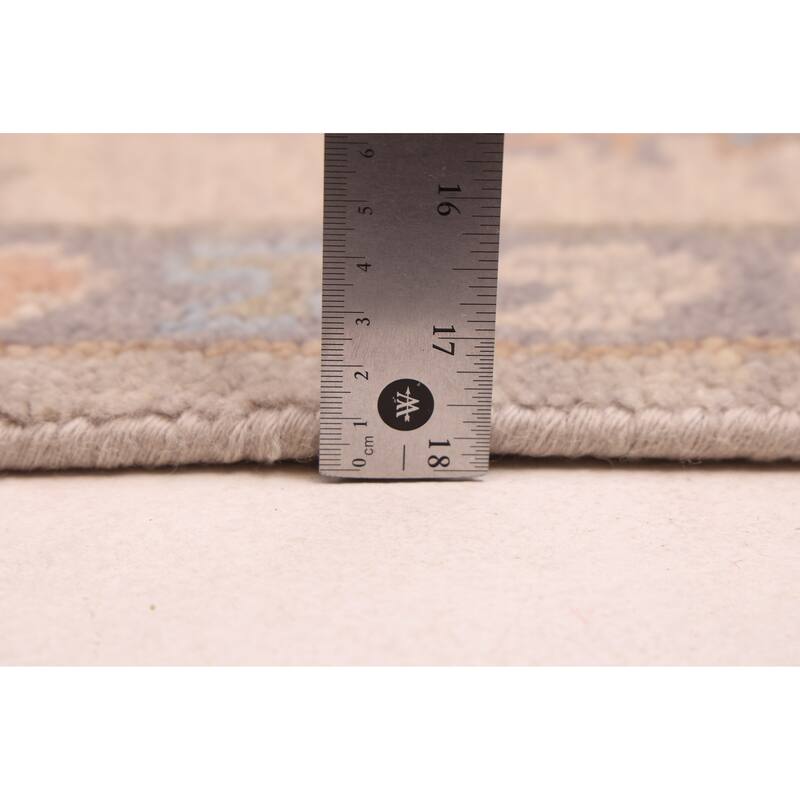 ECARPETGALLERY Hand-knotted Modern Oushak Light Grey Wool Rug - 8'2 x 9'10