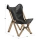 preview thumbnail 10 of 10, Cantu Genuine Top Grain Leather Tripolina Sling Chair by iNSPIRE Q Modern