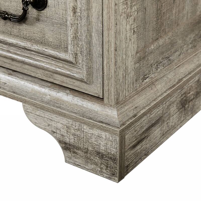 7 Drawers Dresser for Bedroom, Multi-functiona Wooden Storage Cabinet, Clothing Organizer with Roman Column Handles
