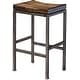 preview thumbnail 1 of 4, Uttermost Beck 18"W Rustic Backless Saddle Seat Bar Stool Medium Natural
