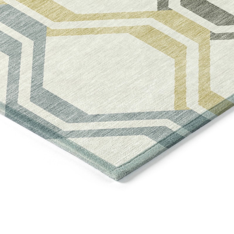 Machine Washable Indoor/ Outdoor Contemporary Dimensions Chantille Rug